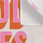 Good Vibes Only (Pink Orange) Wall Tapestry Gallery Image 3