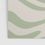 Sage and Beige Liquid Swirl Abstract Poster Gallery Image 3