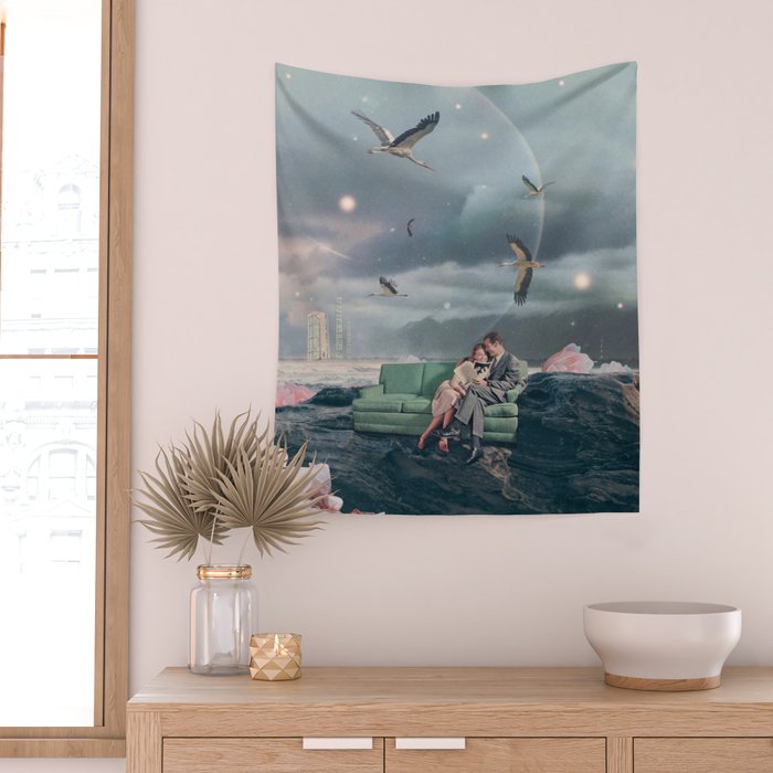 Evenings that I can't Remember Wall Tapestry Gallery Image 2