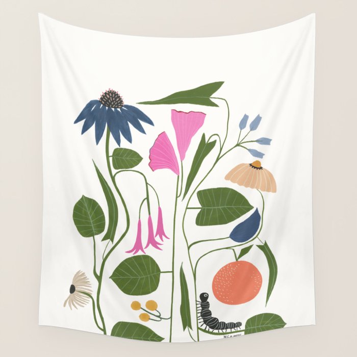 Florence Floral Wall Tapestry Gallery Image 1