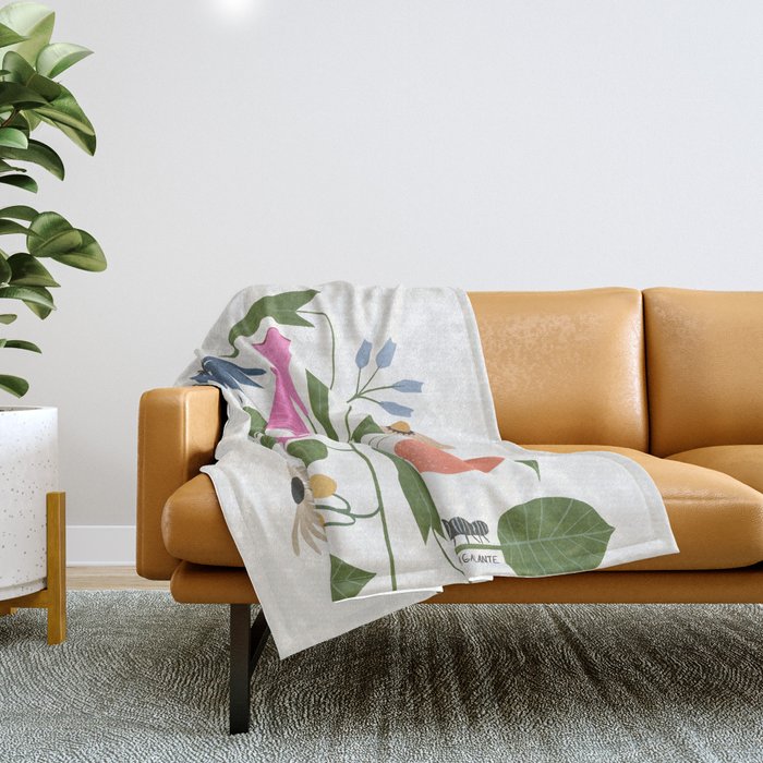 Florence Floral Throw Blanket Gallery Image 1