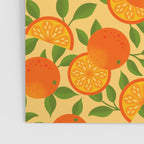 Orange Pattern on Yellow Poster Gallery Image 3