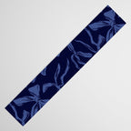 Blue bow pattern with dark background Table Runner Gallery Image 3
