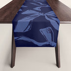 Blue bow pattern with dark background Table Runner Gallery Image 1