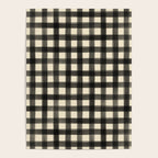 Watercolor Gingham - Black and Cream Poster Gallery Image 4