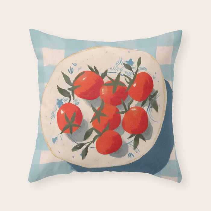  Summer Tomatoes Throw Pillow Gallery Image 6