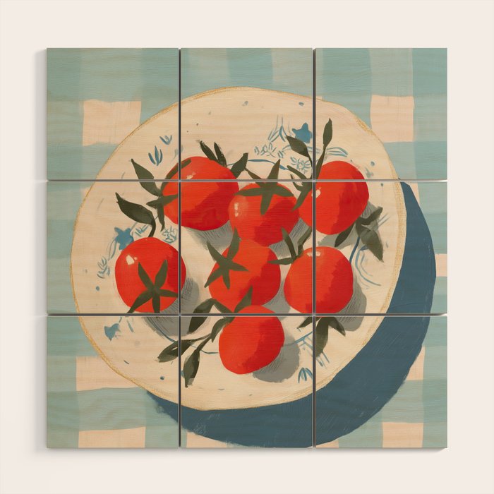  Summer Tomatoes Wood Wall Art Gallery Image 1