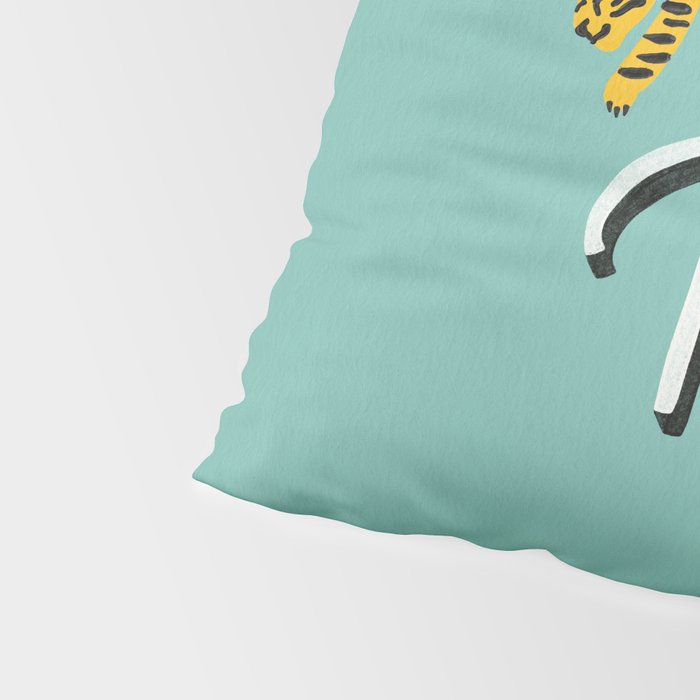 Go Get 'Em Tiger - Mint Palette Pillow Sham Gallery Image 4