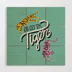 Go Get 'Em Tiger - Mint Palette Wood Wall Art Gallery Image 1