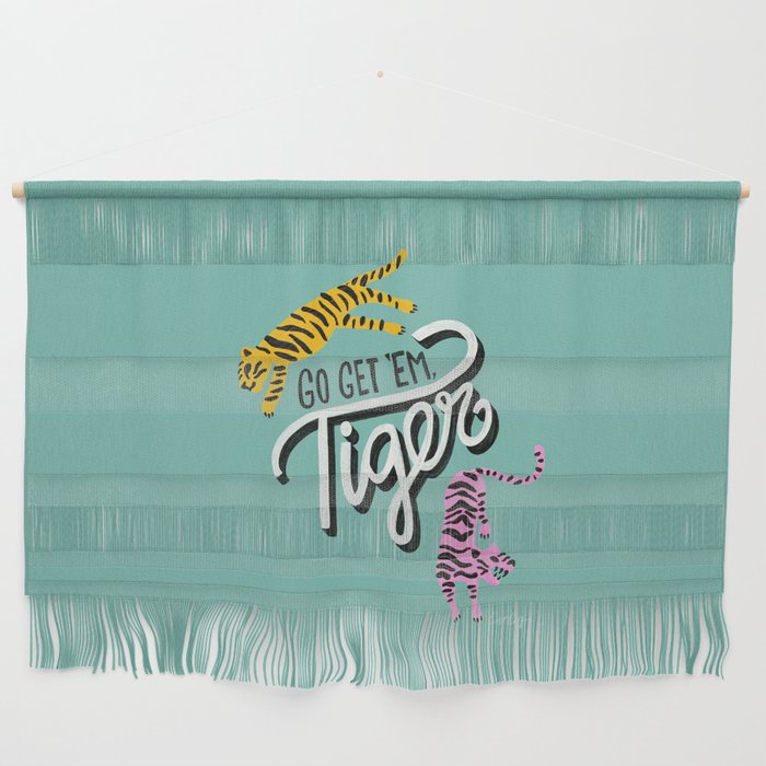Go Get 'Em Tiger - Mint Palette Wall Hanging Gallery Image 1
