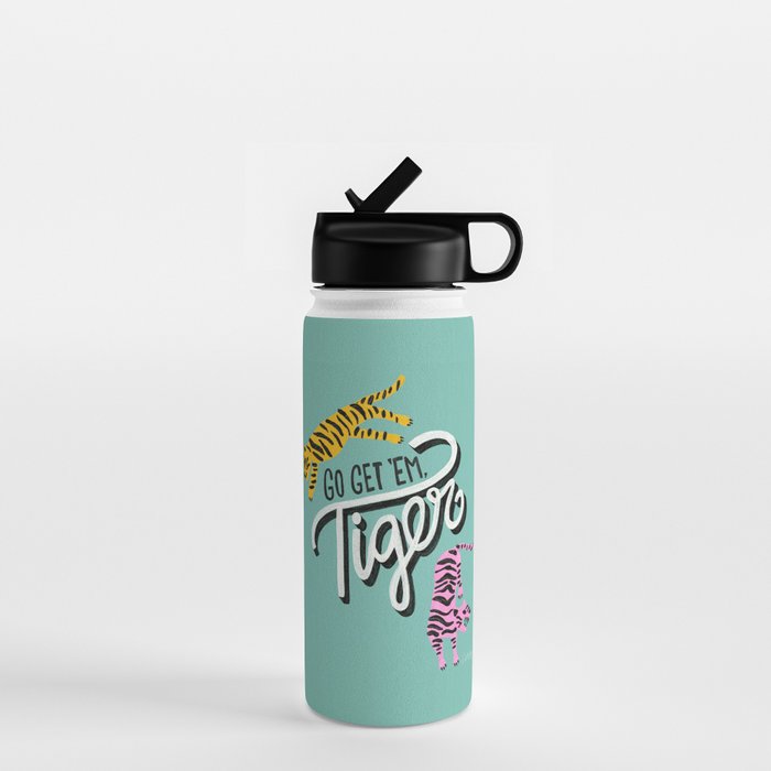 Go Get 'Em Tiger - Mint Palette Water Bottle Gallery Image 1