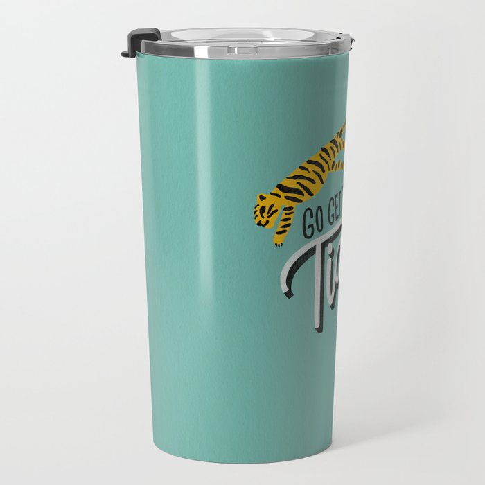 Go Get 'Em Tiger - Mint Palette Travel Mug Gallery Image 3