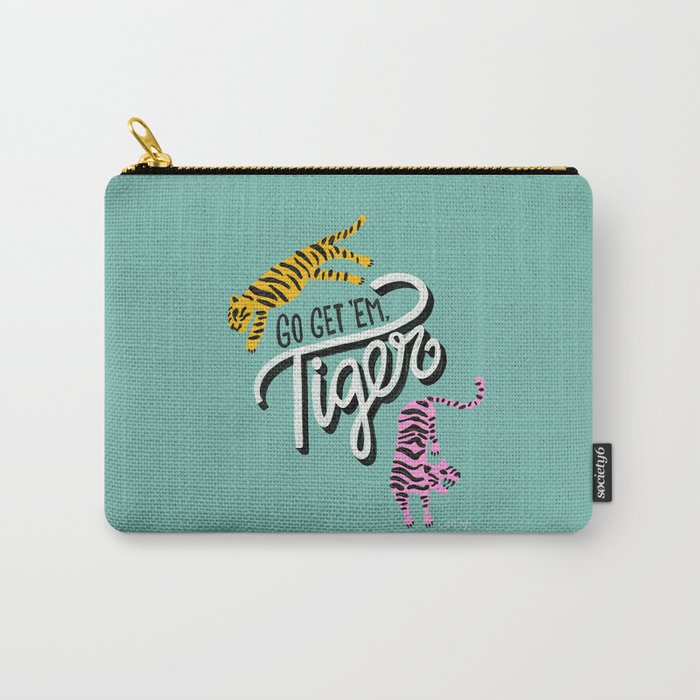 Go Get 'Em Tiger - Mint Palette Carry All Pouch Gallery Image 1