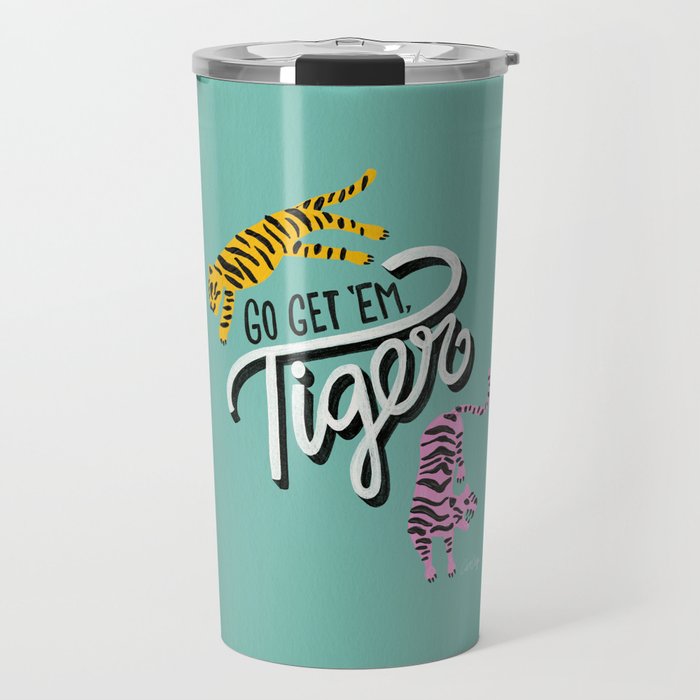 Go Get 'Em Tiger - Mint Palette Travel Mug Gallery Image 1