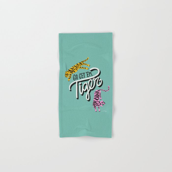 Go Get 'Em Tiger - Mint Palette Bath Towel Gallery Image 1