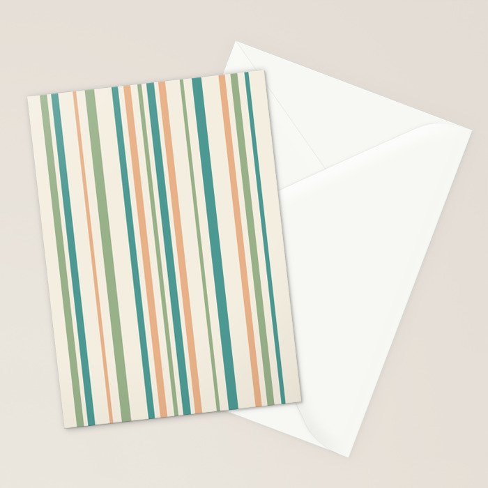 Classic Stripes XXVI - Natural Boho Stationery Card Gallery Image 2