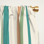 Classic Stripes XXVI - Natural Boho Window Curtain Gallery Image 2