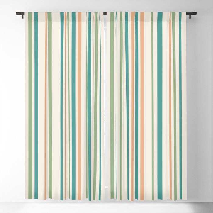 Classic Stripes XXVI - Natural Boho Window Curtain Gallery Image 5