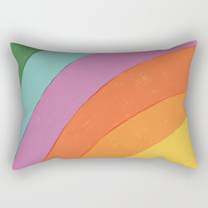 Rainbow Rectangular Pillow Gallery Image 1