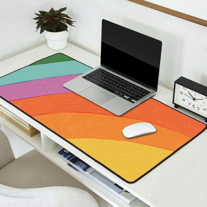 Rainbow Desk Mat Gallery Image 2