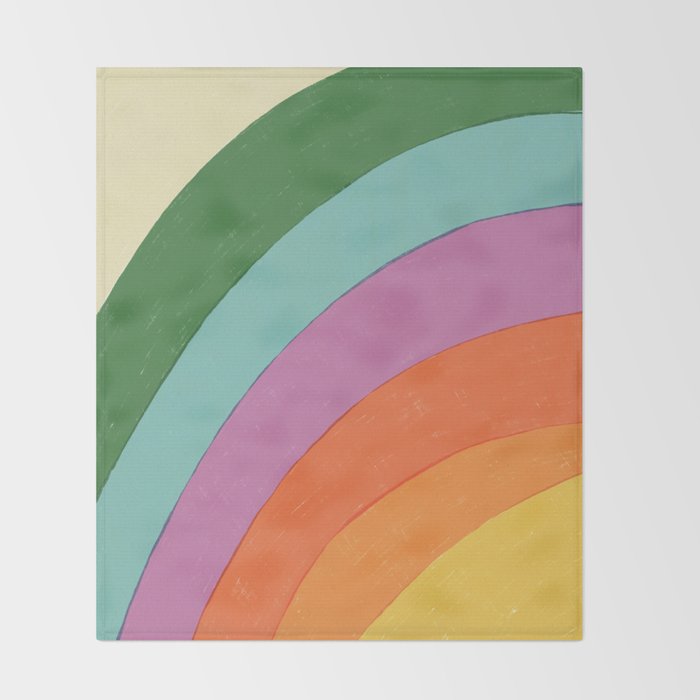 Rainbow Throw Blanket Gallery Image 2