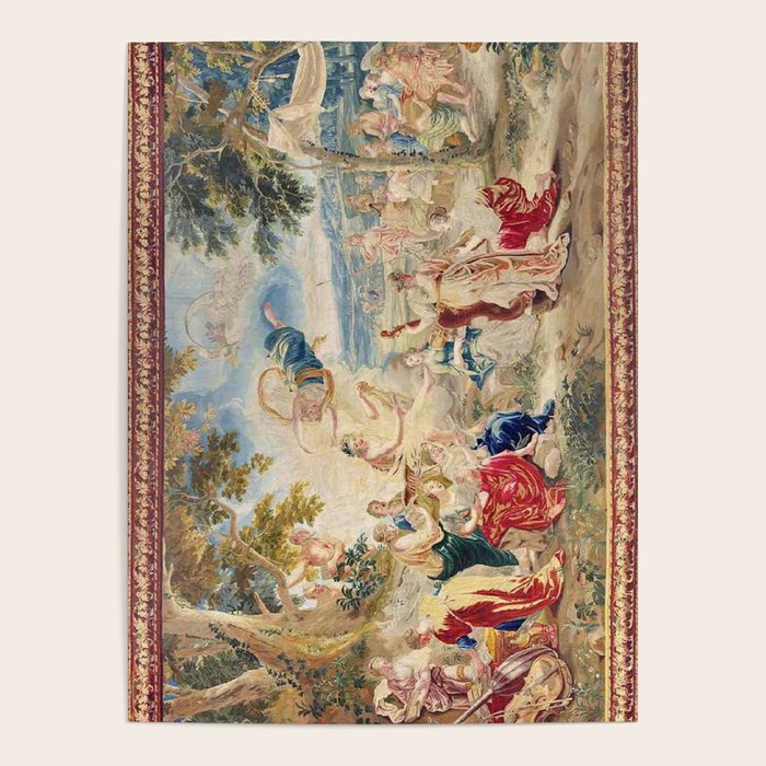 Antique Brussels Tapestry 18th Century The Wedding of Psyche  Poster Gallery Image 4