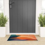 Sunset Over The Water - in Orange, Teal, and Blue Welcome Mat Gallery Image 3