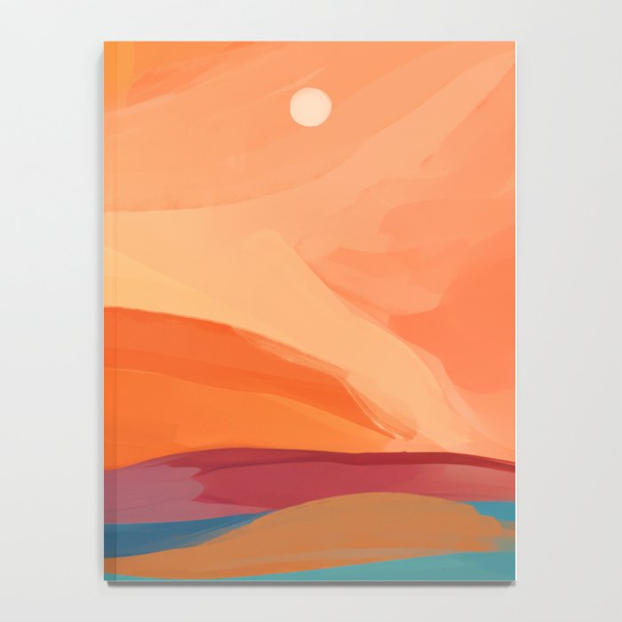 Sunset Over The Water - in Orange, Teal, and Blue Notebook Gallery Image 4