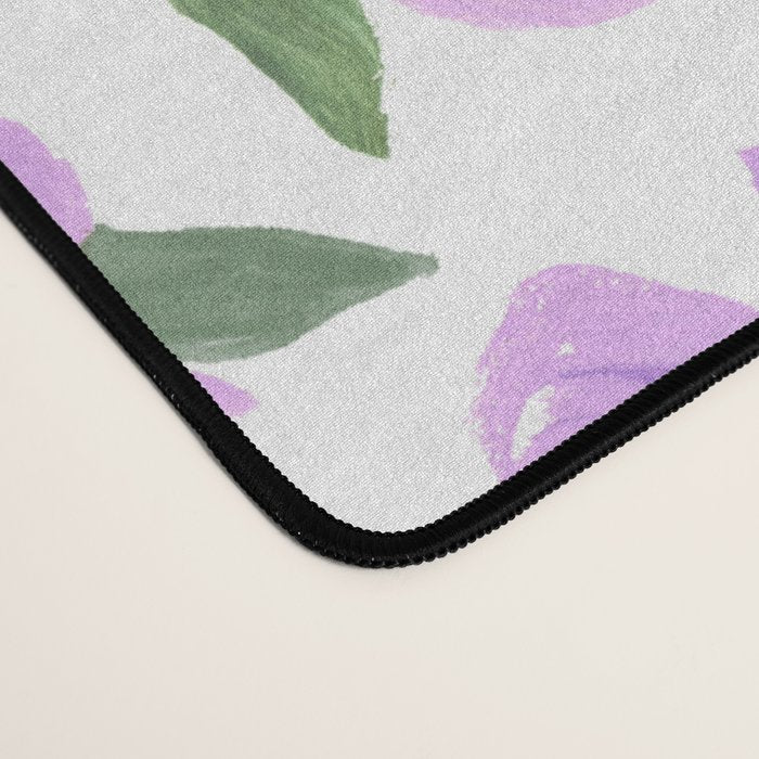 Lilac gouache flowers Desk Mat Gallery Image 4