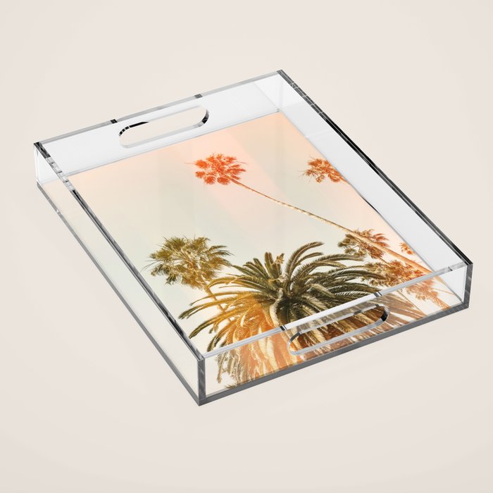 California Palms 2 - Modern Fine Art Print Acrylic Tray Gallery Image 1