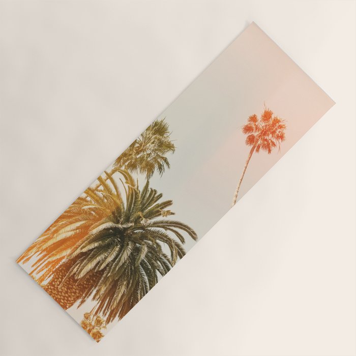 California Palms 2 - Modern Fine Art Print Yoga Mat Gallery Image 1