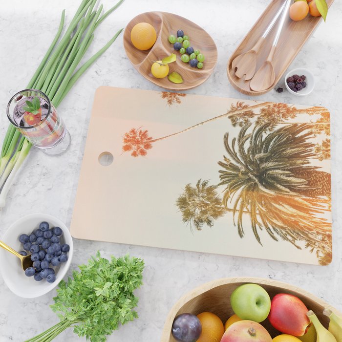 California Palms 2 - Modern Fine Art Print Cutting Board Gallery Image 2