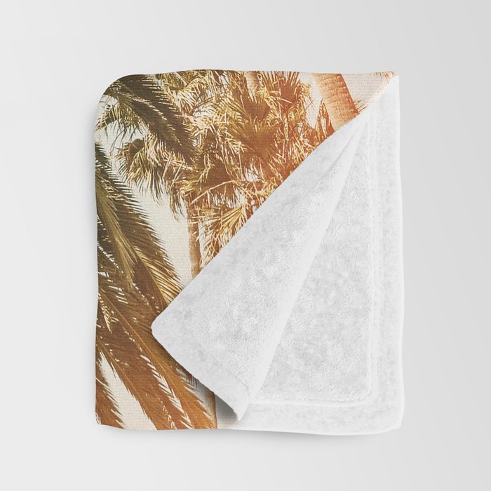 California Palms 2 - Modern Fine Art Print Throw Blanket Gallery Image 3