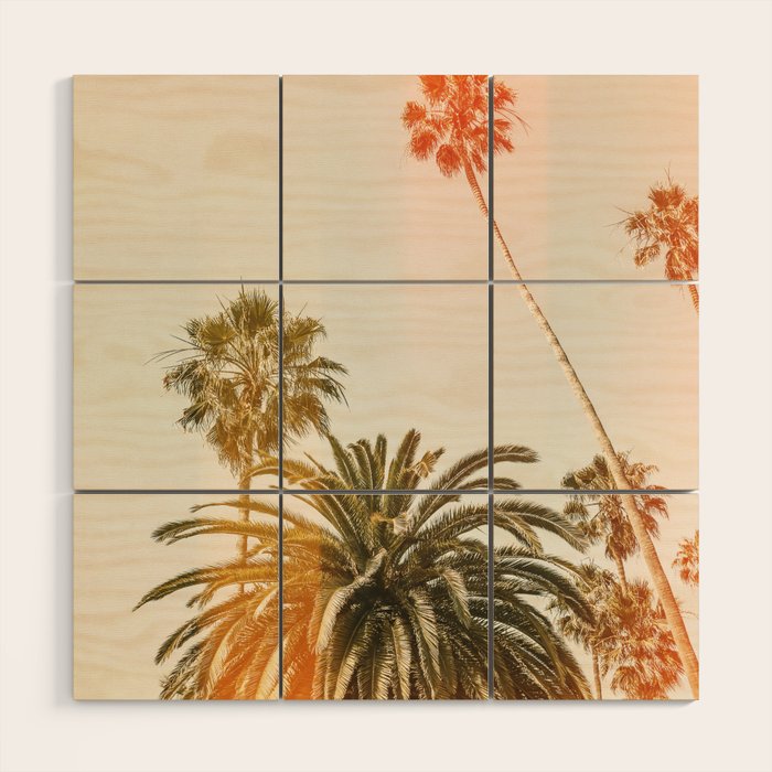 California Palms 2 - Modern Fine Art Print Wood Wall Art Gallery Image 1