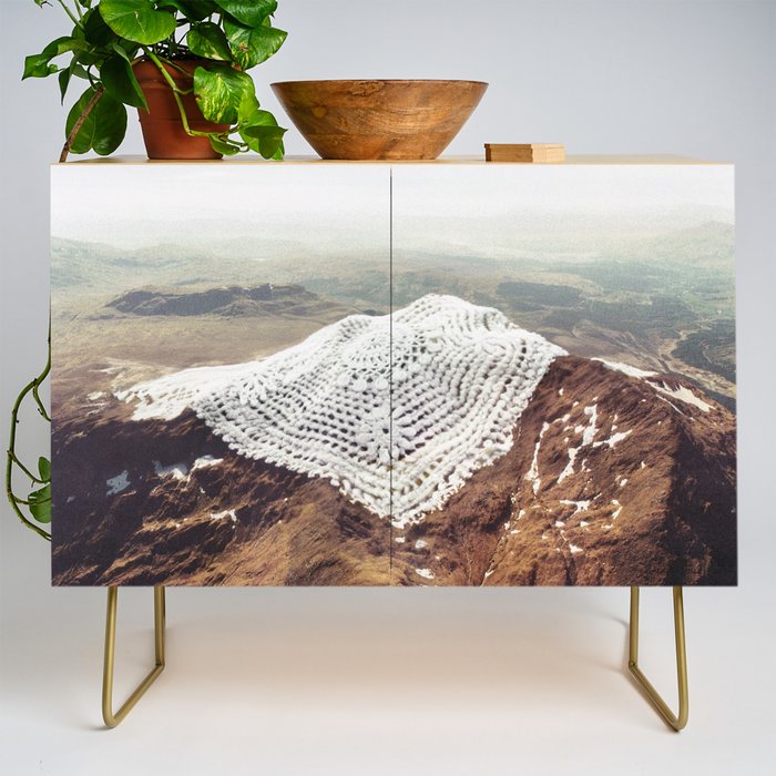Doily Peaks - Snow Crochet Credenza Gallery Image 1