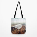 Doily Peaks - Snow Crochet Tote Bag Gallery Image 2