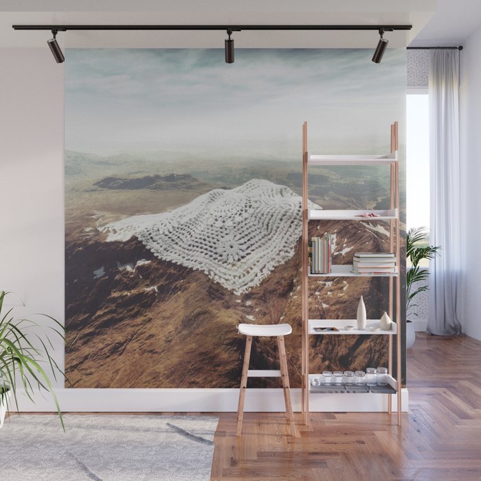 Doily Peaks - Snow Crochet Wall Mural Gallery Image 1