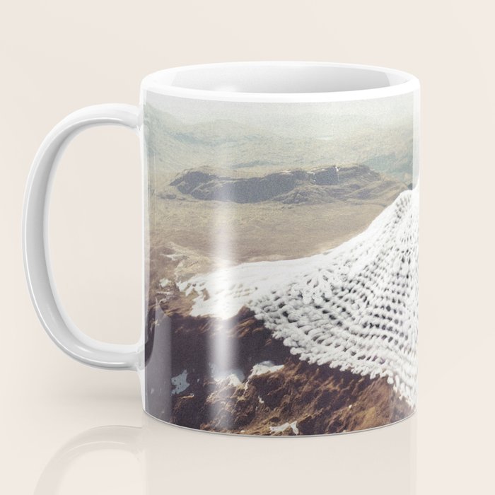 Doily Peaks - Snow Crochet Coffee Mug Gallery Image 3
