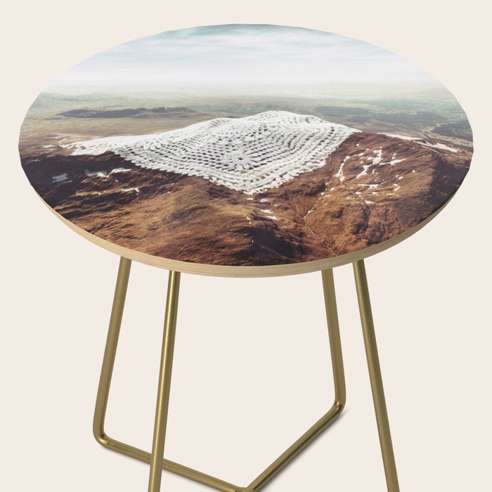 Doily Peaks - Snow Crochet Side Table Gallery Image 2