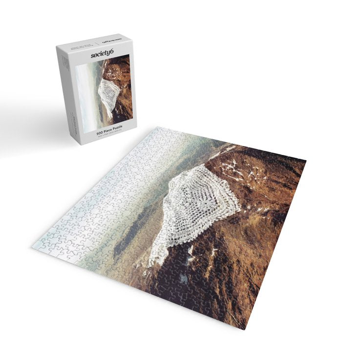 Doily Peaks - Snow Crochet Jigsaw Puzzle Gallery Image 2