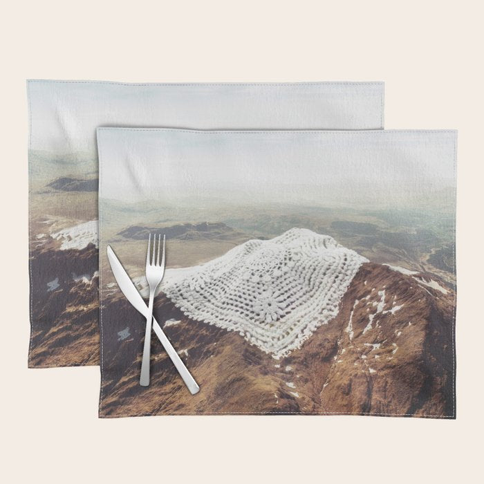 Doily Peaks - Snow Crochet Placemat Gallery Image 1