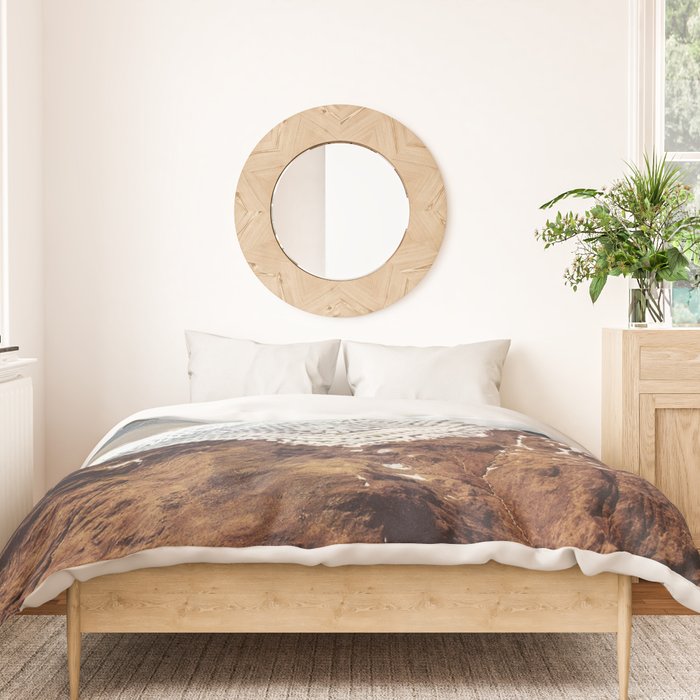 Doily Peaks - Snow Crochet Duvet Cover Gallery Image 3