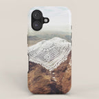 Doily Peaks - Snow Crochet iPhone Case Gallery Image 1