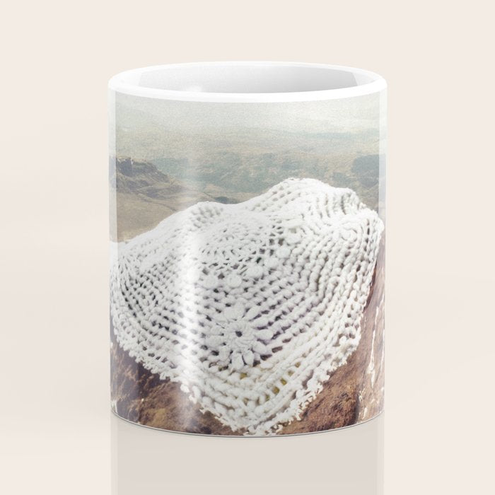 Doily Peaks - Snow Crochet Coffee Mug Gallery Image 4