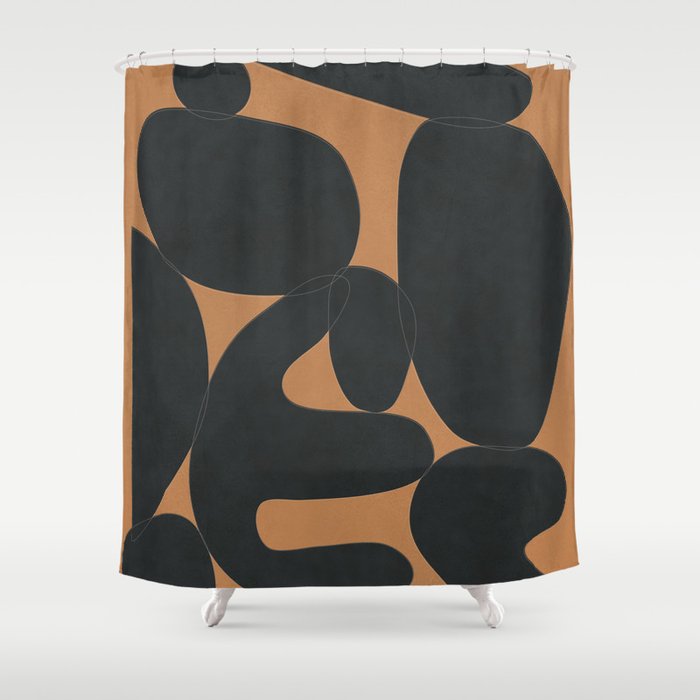 Modern Abstract Art 26 Shower Curtain Gallery Image 1