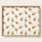 Matcha and Taro Taiyaki Ice Cream Cones Serving Tray Gallery Image 1
