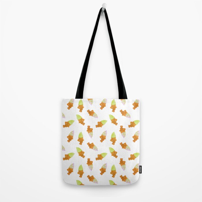 Matcha and Taro Taiyaki Ice Cream Cones Tote Bag Gallery Image 2