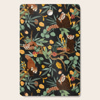 RED PANDAS IN DARK WILD NATURE Cutting Board Gallery Image 1