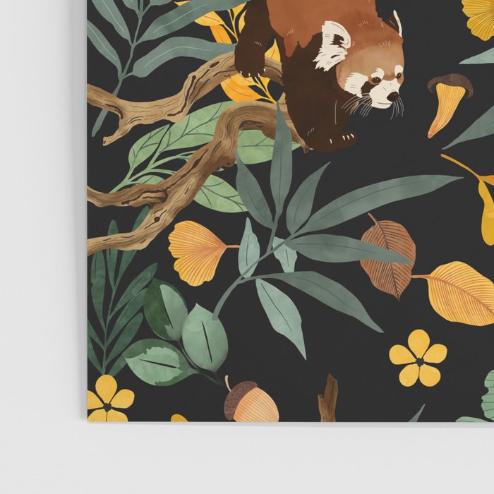 RED PANDAS IN DARK WILD NATURE Poster Gallery Image 3