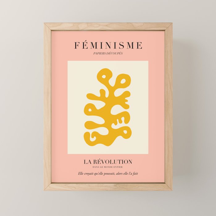 L'ART DU FÃMINISME III â Feminist Art â Matisse Exhibition Poster Mini Art Print Gallery Image 1